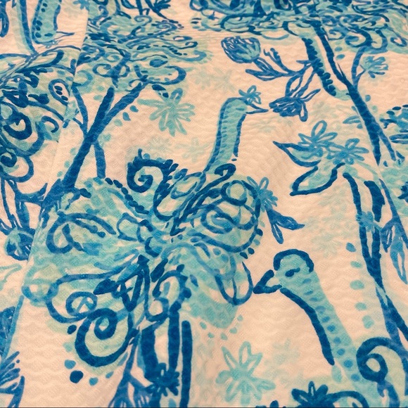 Lilly Pulitzer Pearl Lace Neck Shift Dress in Blue (00) - Picture 5 of 7